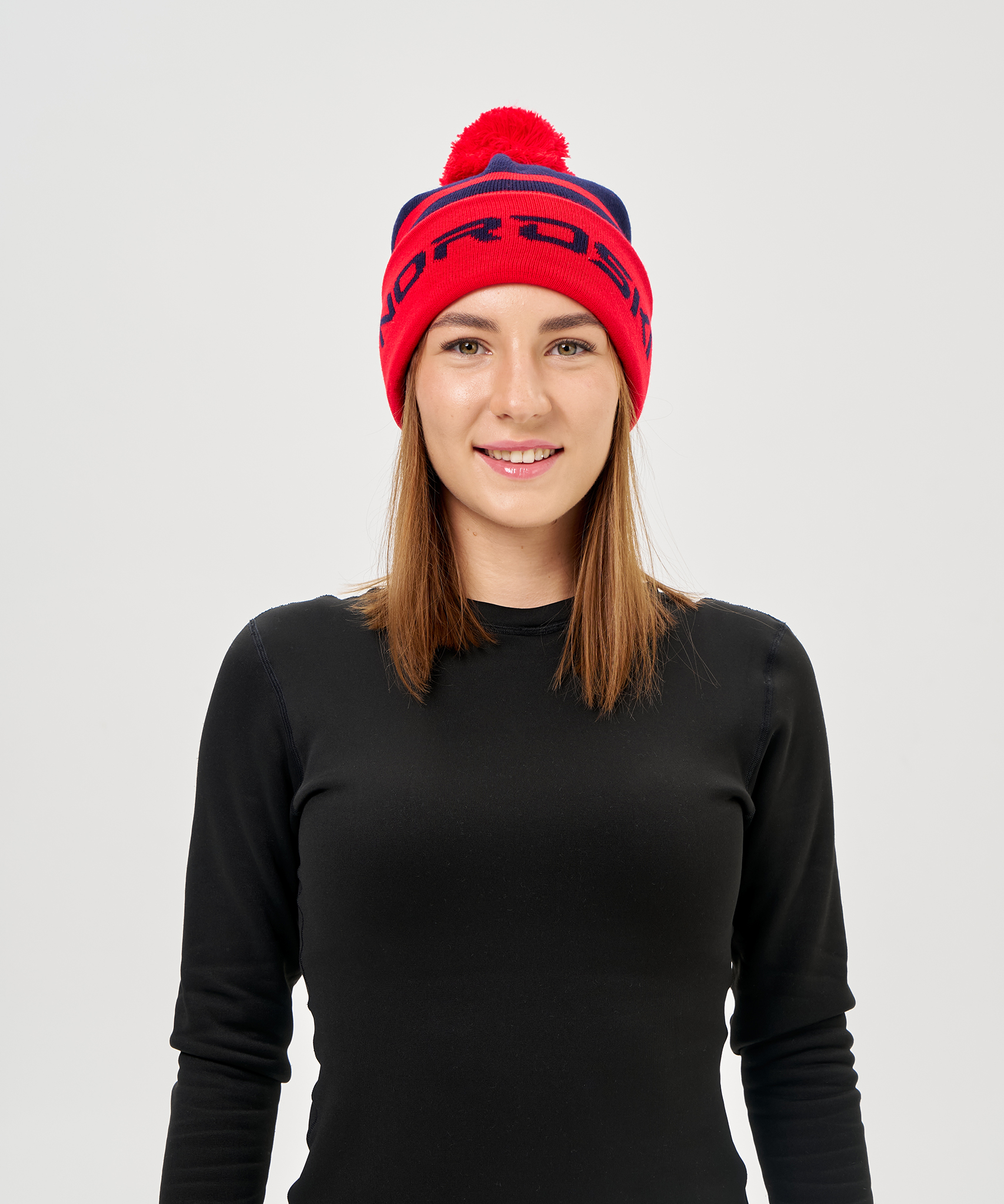 Шапка Nordski Winter Dark Blue/Red