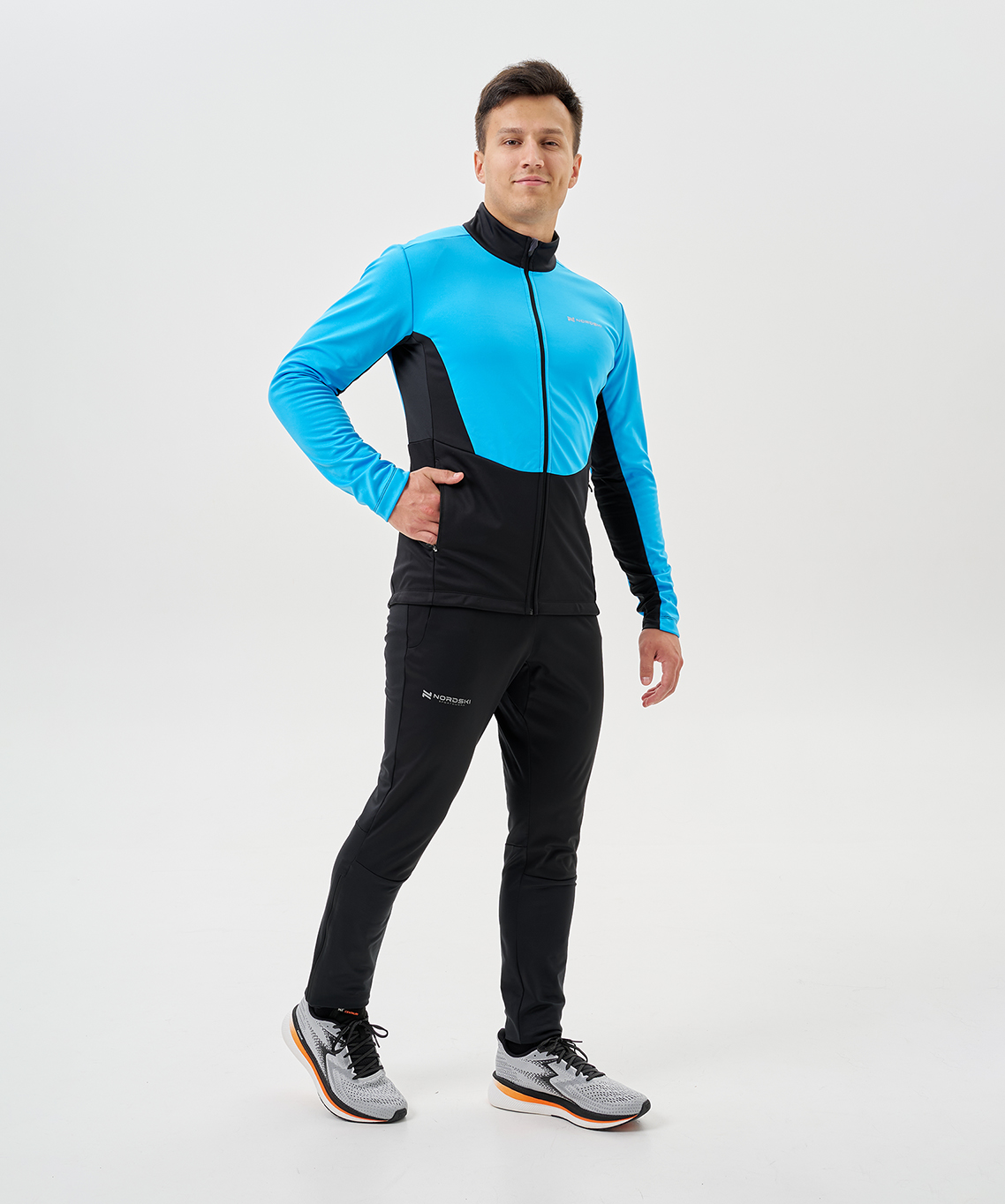 Тренировочная куртка Nordski Advance Light Blue/Black