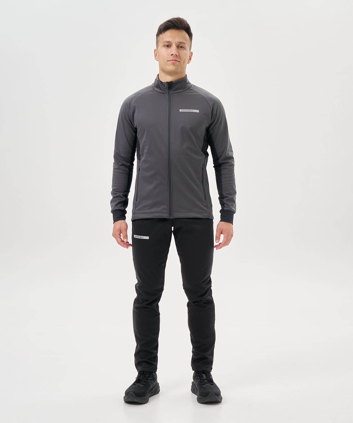 Тренировочная куртка Nordski Core Graphite/Black