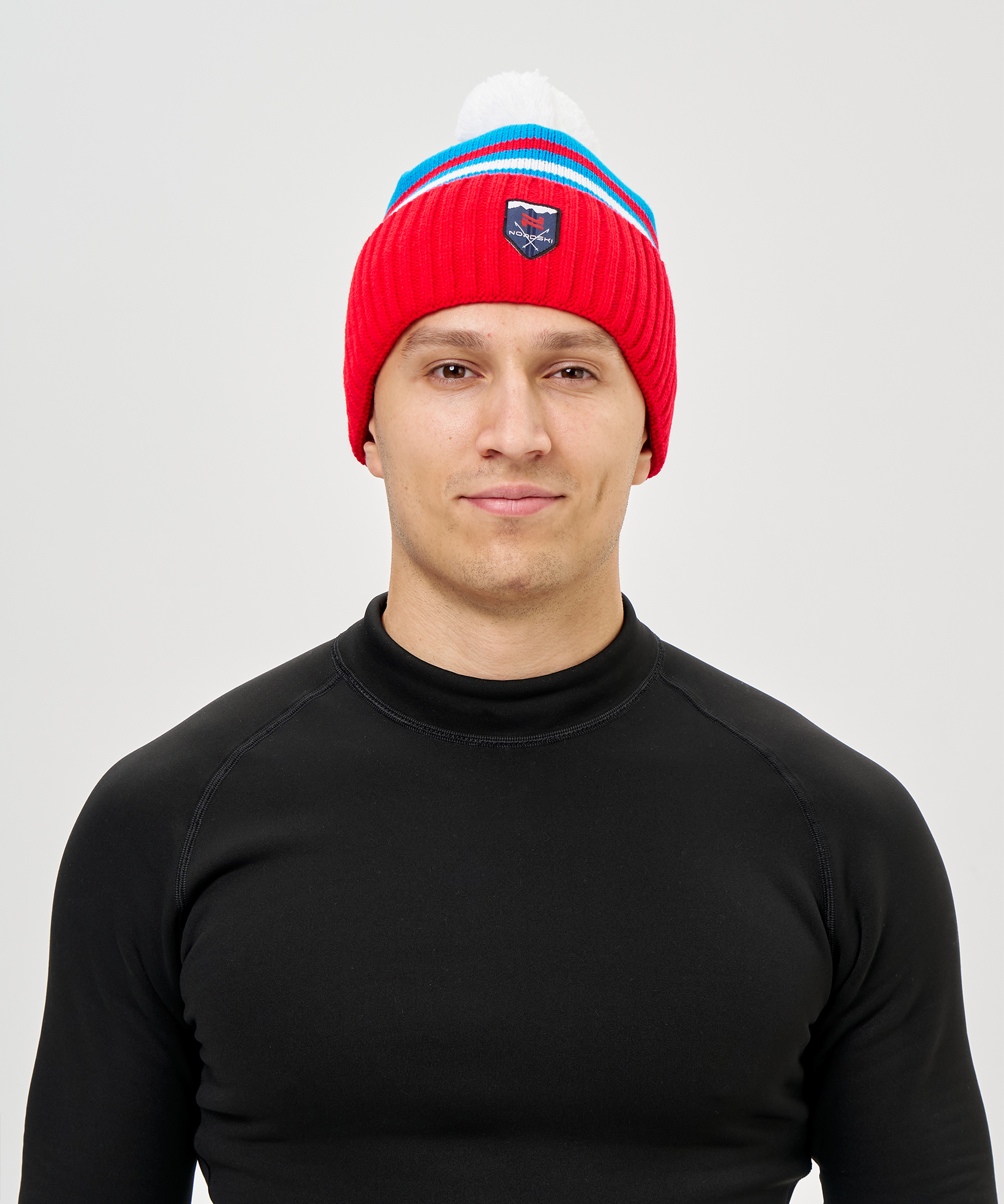 Шапка Nordski Severe Black/Grey/White